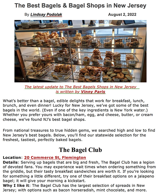 The Bagel Club, Deli and Catering